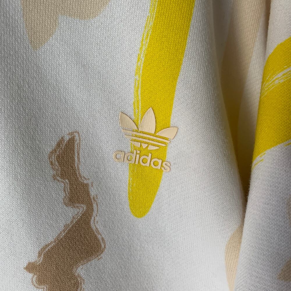 Adidas Originals x Thebe Magugu Cropped Hoodie Sweatshirt - Picture 12 of 16